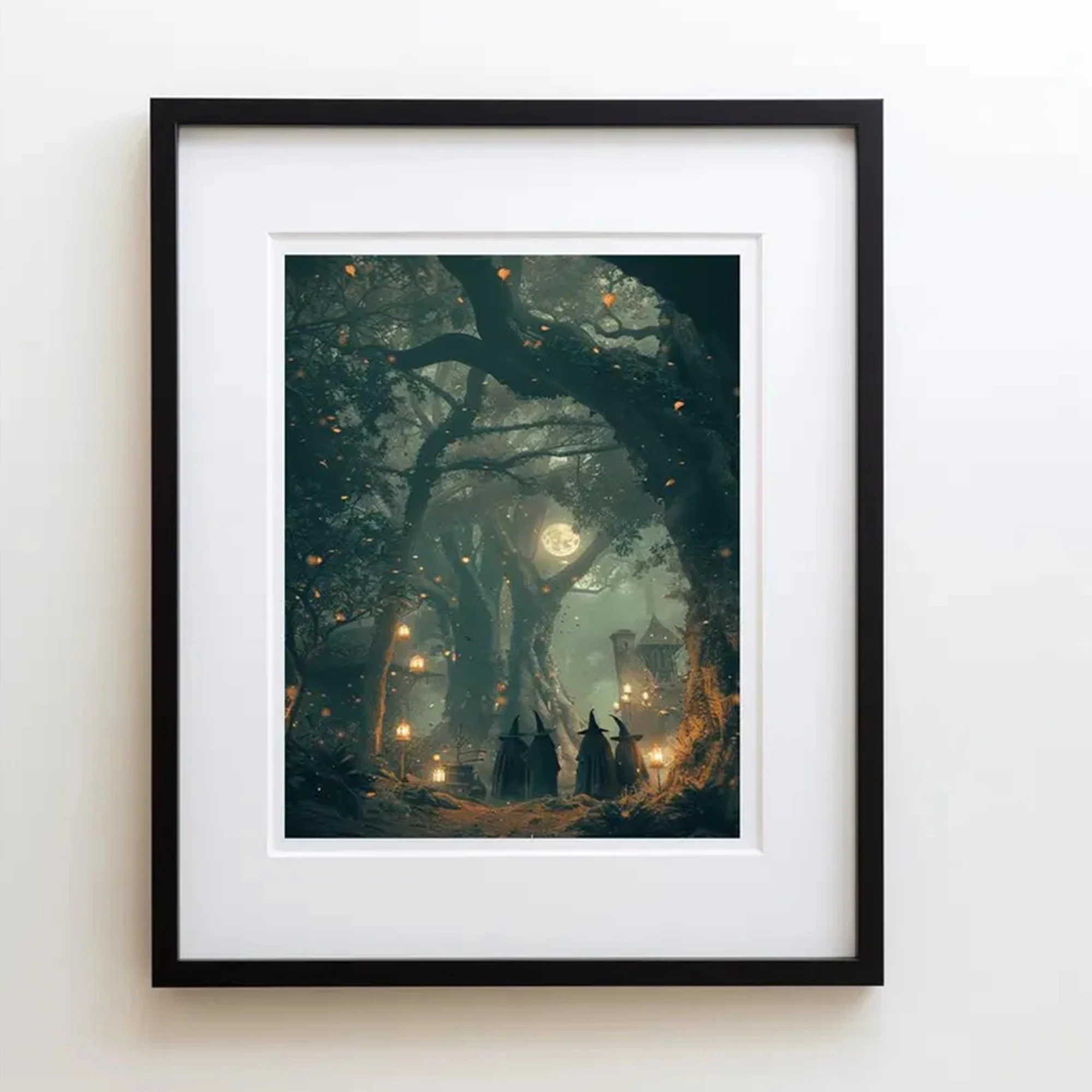 ジャングルに集まる現代の魔女 ウォールアートプリント キャン - Home Decor Wall Pictures のレビューと価格