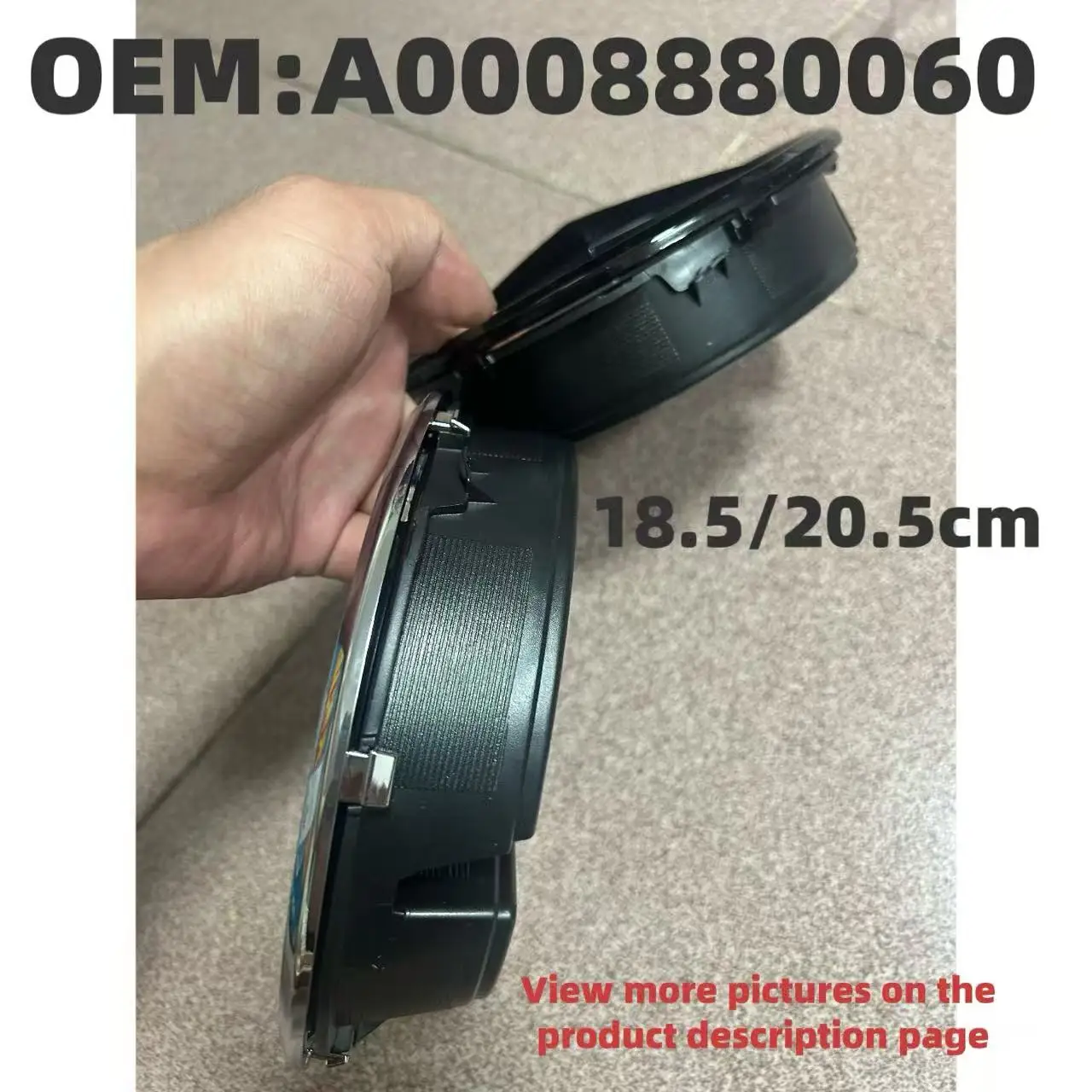 1 szt. w kolorze jasnej czerni/jasnego srebra dla numeru części. A0008880060 /A0008880160 dla w-176, w-205, w-207 Emblemat przedniej maski