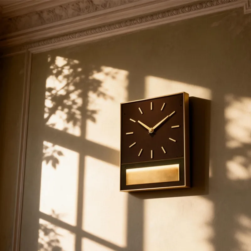 Vintage Wall Clock Decorative Metal Wall Watch Luxury Aesthetic Mural Clocks Minimalist Silent Elegant Living Rooms Watches