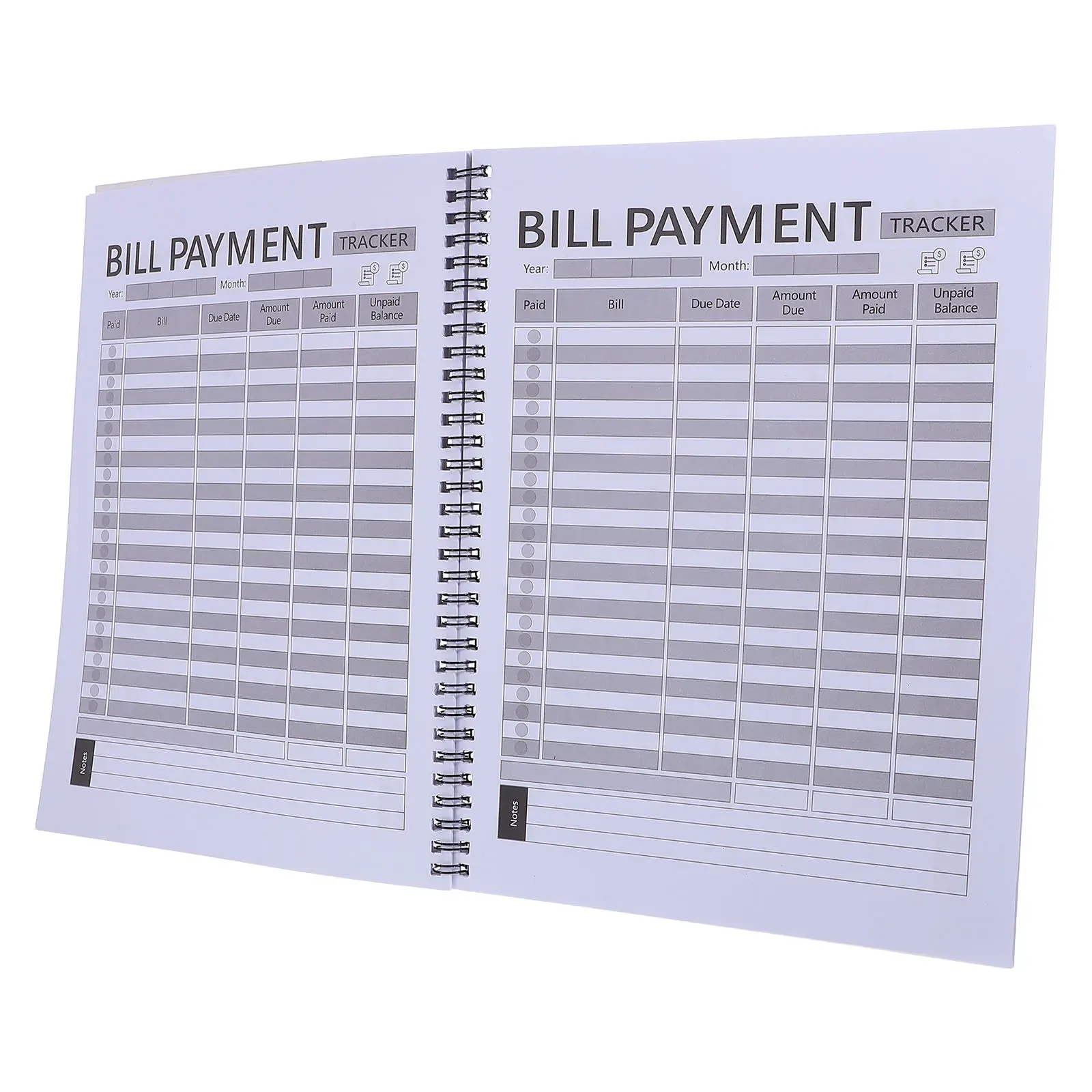 

Monthly Bill Tracker Notebook Hardcover Budget Organizer for Expense Management Financial Tracking Planner with Checklist