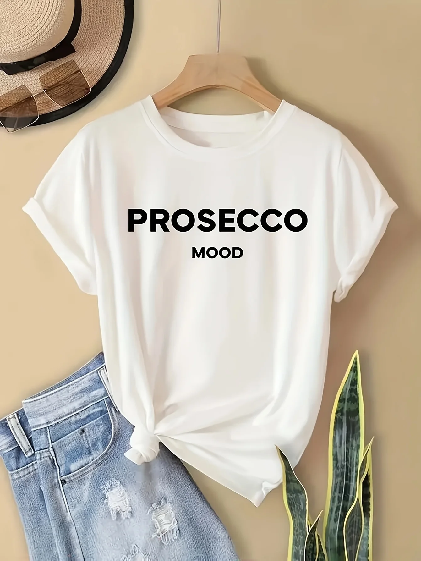 Women'S Casual Crew Neck T-Shirt with 