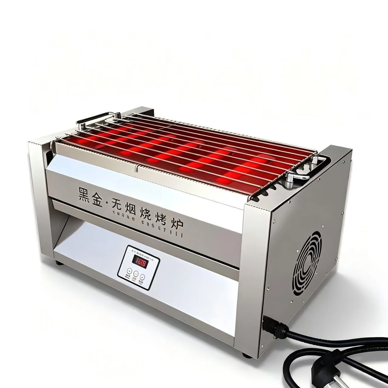 electric oven commercial smokeless black diamond electric barbecue grill large barbecue skewer machine stall outdoor