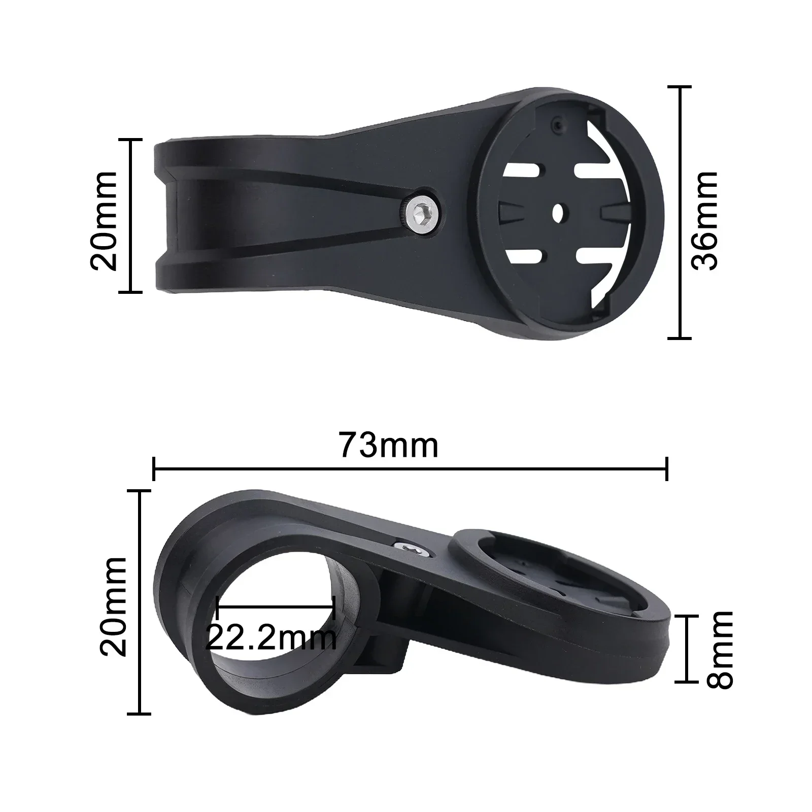 TT Bike Computer Mount Holder TT Handlebar For-Garmin Applicable Rest Handledle Cycling Holder Parts Bicycle Accessories Black