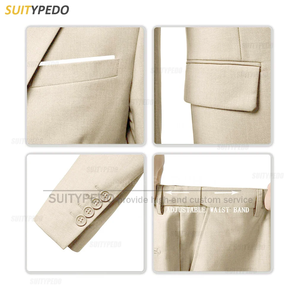 Formal Banquet Business Suit Sets For Men Wedding Party Grooms Elegant Outfits Fashion Prom Slim Fit Blazer Vest Pants 3 Pieces 5 Formal Banquet Business Suit Sets For Men Wedding Party Grooms Elegant Outfits Fashion Prom Slim Fit Blazer Vest Pants 3 Pieces 5