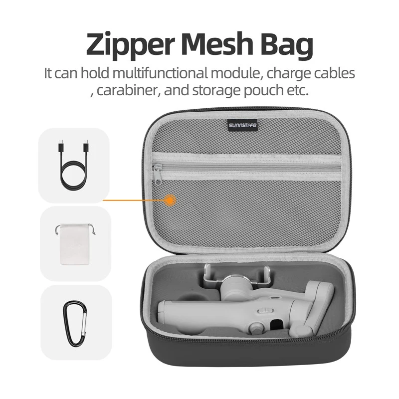 Bolsa de almacenamiento para DJI Osmo Mobile 7/7P, Estuche de transporte impermeable, caja de viaje anticaída para DJI OM 7/OM 7P, accesorios Gimba de mano
