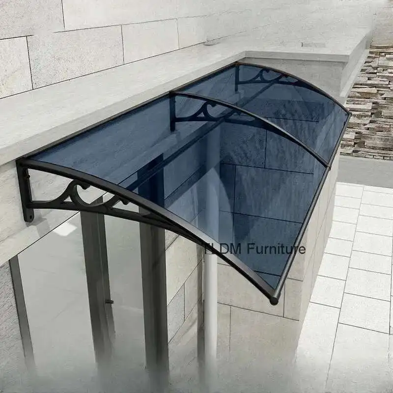 

Light Luxury Smooth Awning for Restaurant Modern Metal Sunshade Awnings Small Commercial Awnings for Air Conditioning Host