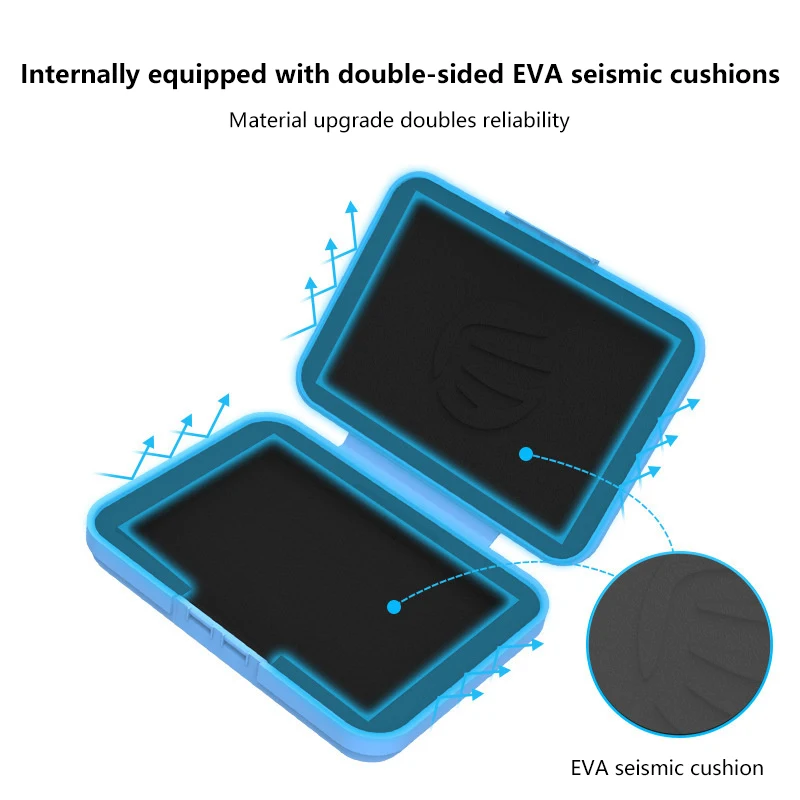 3.5 Inch Portable Hard Drive Bags & Case HDD Protective Moisture-proof Storage Box for HDD Black Hard Drive BoxHot