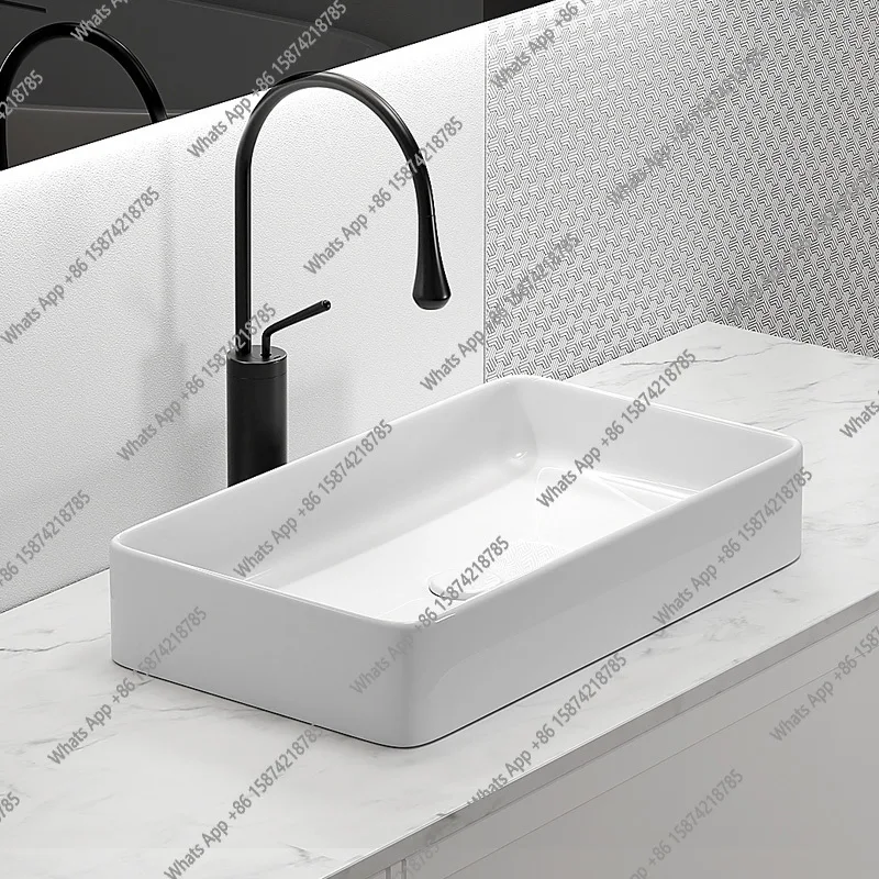 German minimalist white basin, basin on top, square wash basin, ceramic bathroom, face wash single countertop, small