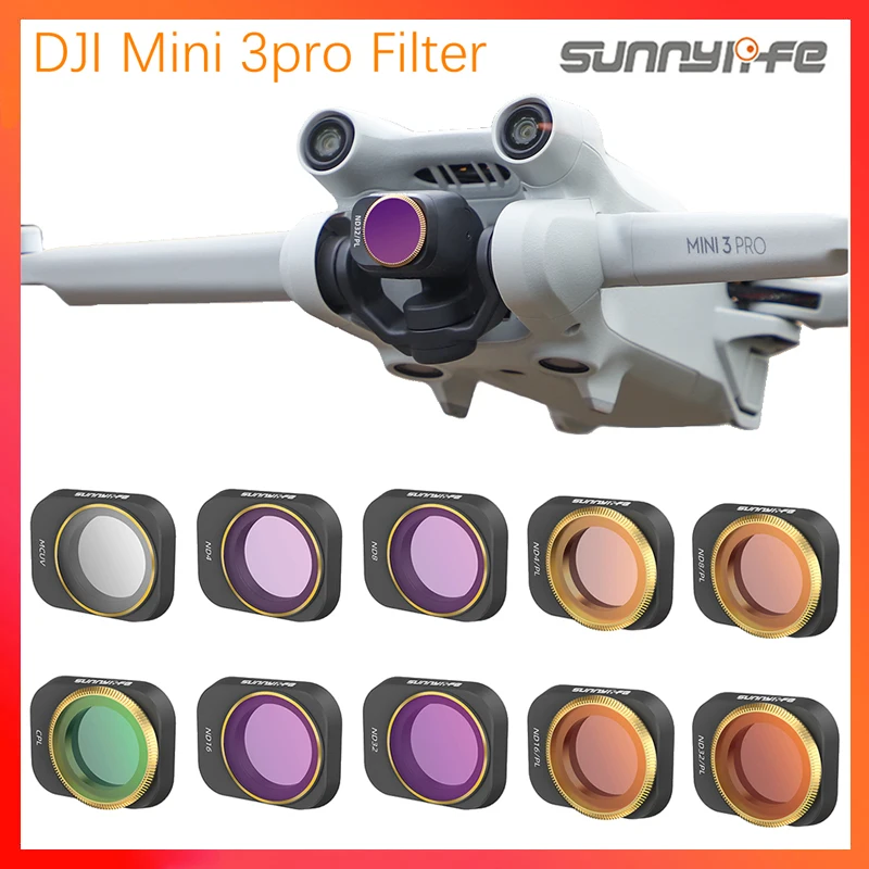 4pcs/Set For DJI Mini 3 Pro/Mini 3 Filters ND 4/8/16/32 NDPL Polar Kit Camera Lens Filter DJI Mini 3 Protection