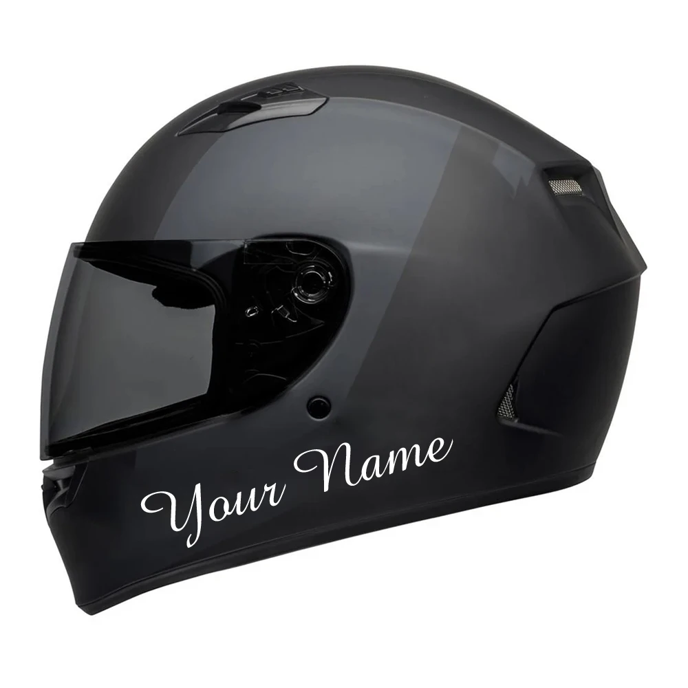 New Custom Removable Decal For Motor Helmet Decor Bike Frame 2.5cm Height Personalized Name Decals Vinyl Car Sticker