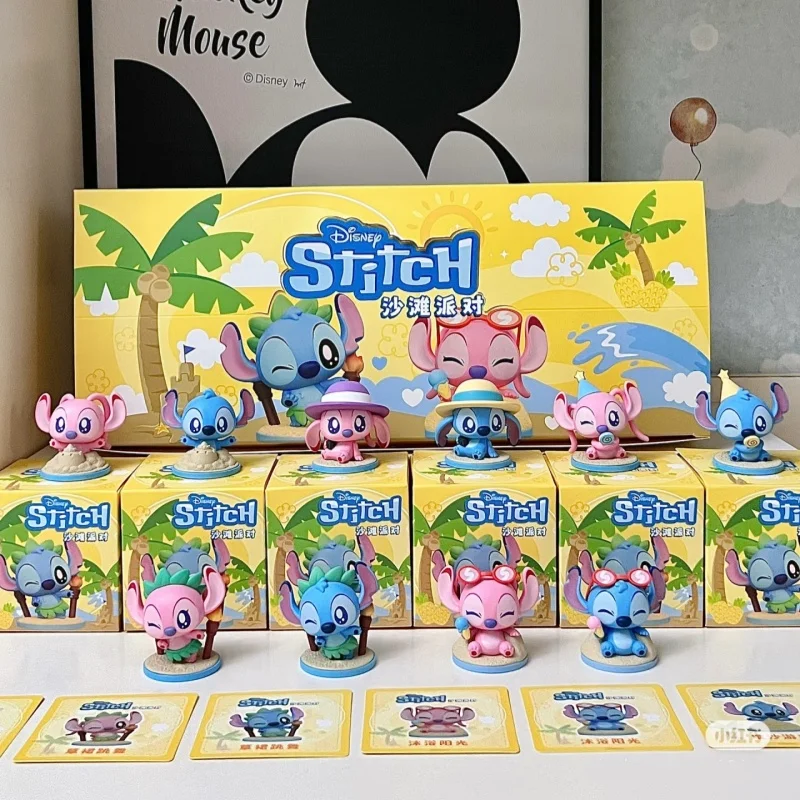 

Stitch Beach Party Series Collectible Mini Figurine Cute Blind Box Toy Perfect Gift Girl Adorable Display Figuretrendy Blind Bag