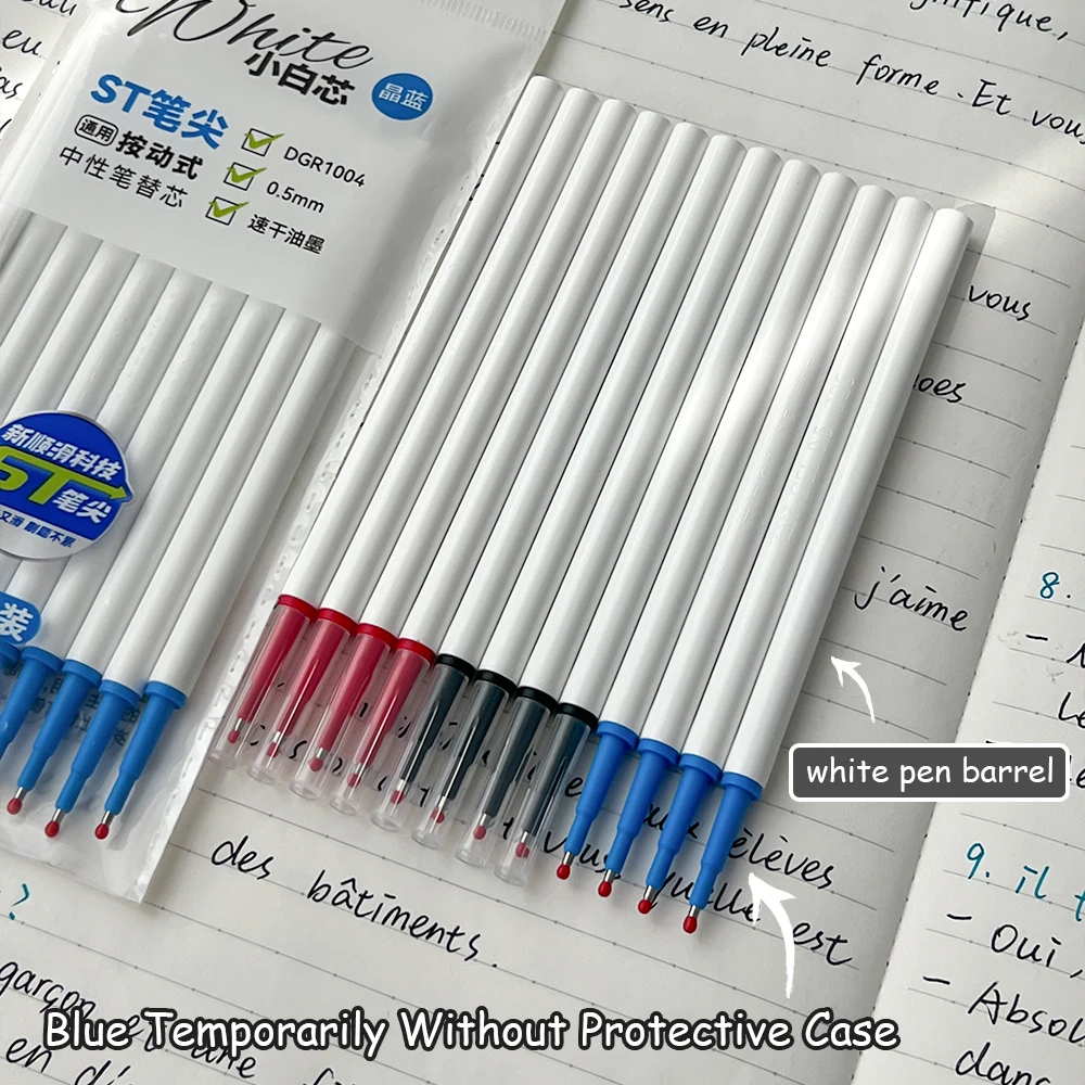 10 قطع من عبوات أقلام الجل العالمية لتعلم الطلاب والاستخدام المدرسي 11 سم عبوات سريعة الجفاف مثالية للكتابة اليومية