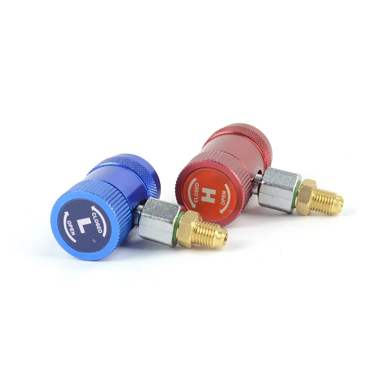 TBTOOLS Car A/C Adapter R1234YF Refrigerant Quick Couplers Adapters High/Low Coupler Filler Transition Joint Adjustable TB085