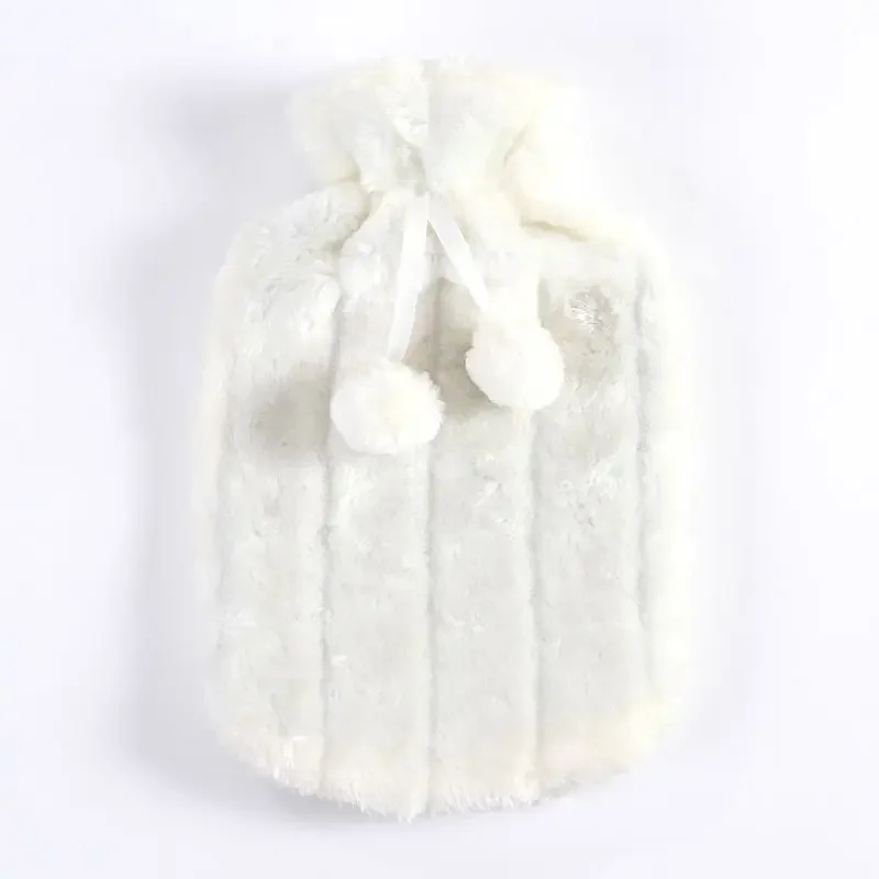 1PC 2L Removable Hot Water Bottle Bag Plush Cover Winter Protective Case Heat Preservation Covers Soft Warm Anti Cold Portable