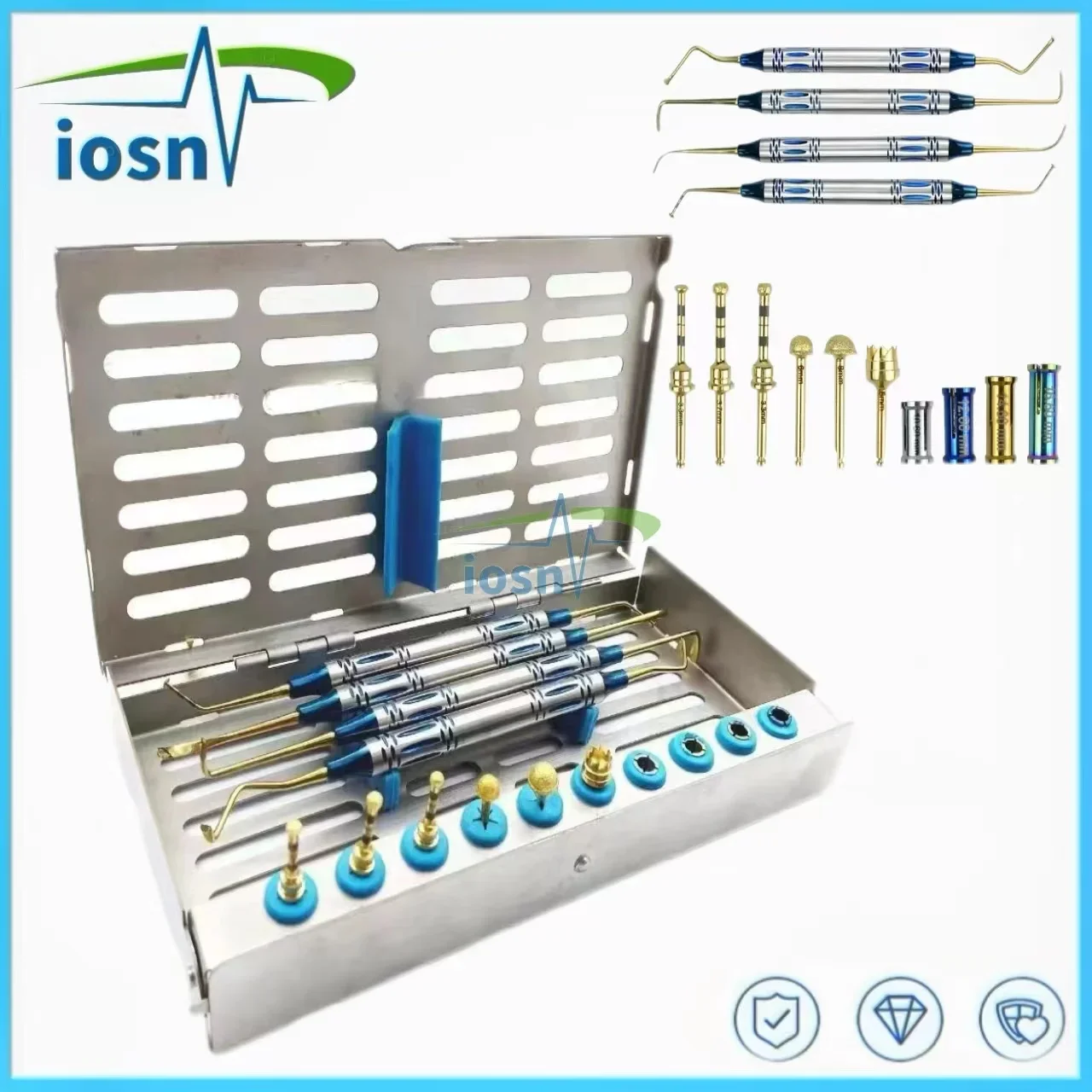 Kit de elevación Dental, taladros de implante, tapones, planta separadora, taladro de elevación externo, herramientas quirúrgicas, levantamiento de senos nasales