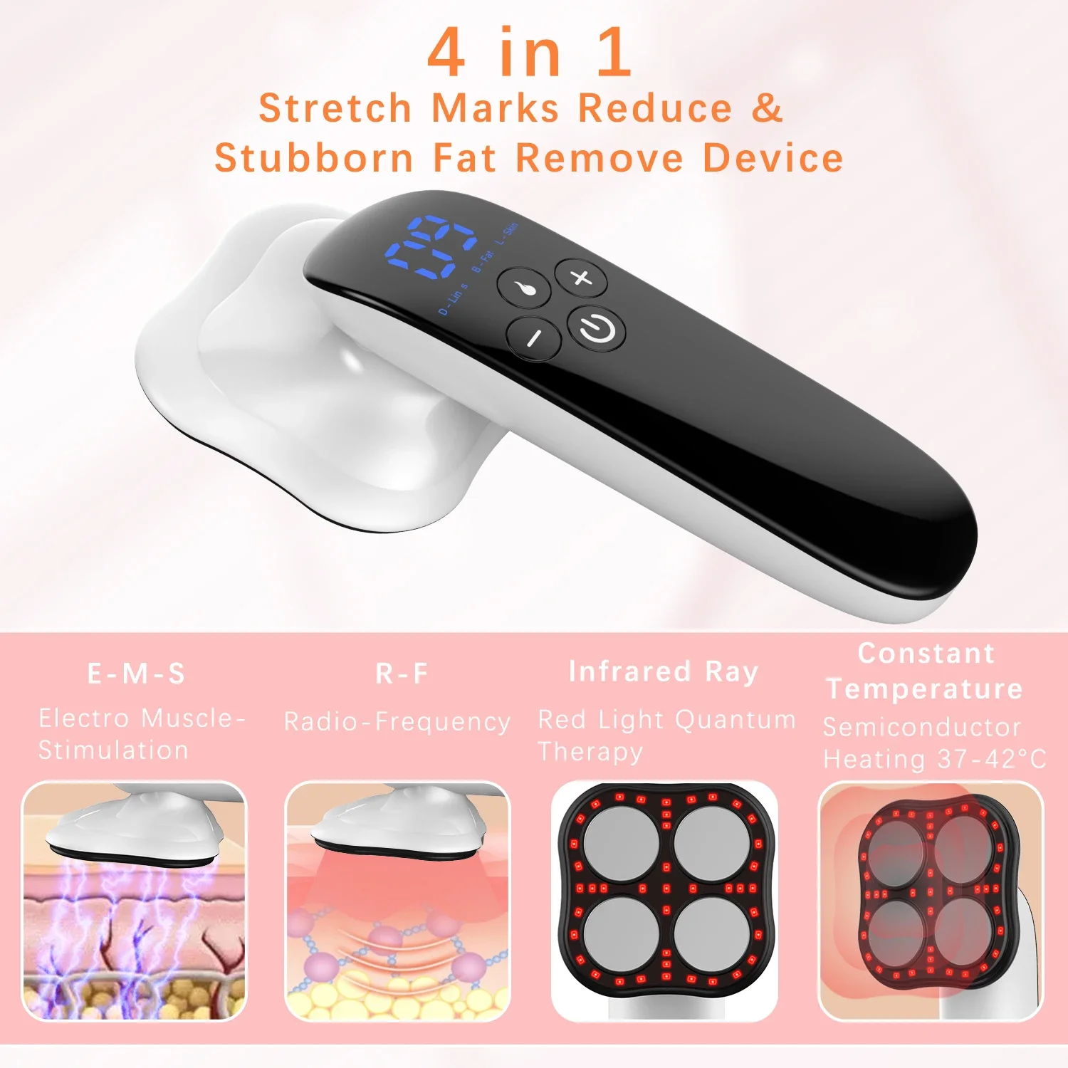 Free Shipping Upgraded Fat Blaster Massage Skincare Three in One Slimming Instrument Micro Current Body Slimming