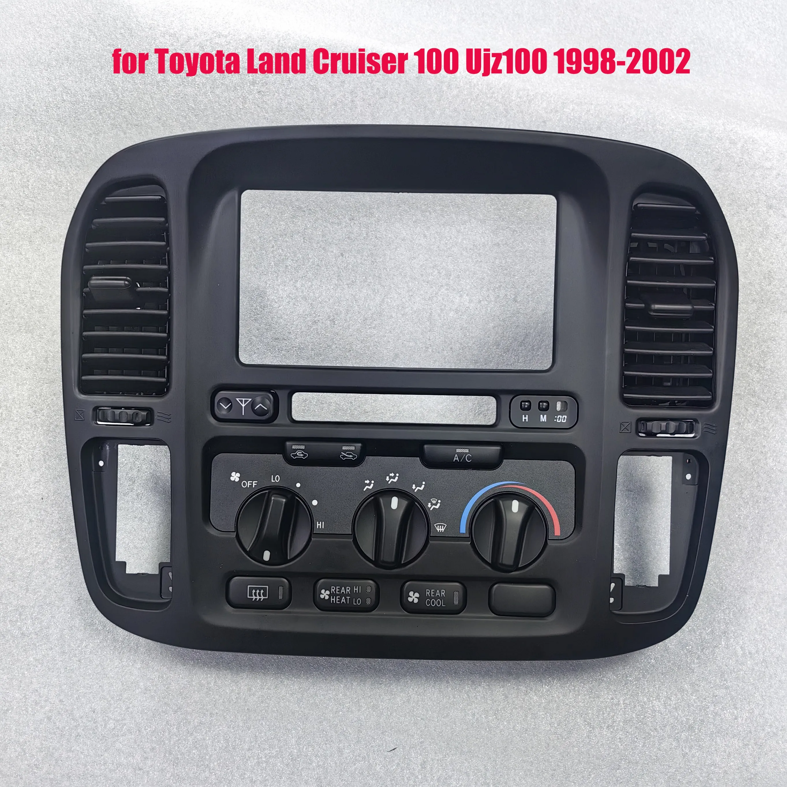 LC100 FJ100 Interior Dashboard Air Vent Radio Frame Kits Penal Cover for Toyota Land Cruiser 100 Ujz100 1998-2002 Accessories