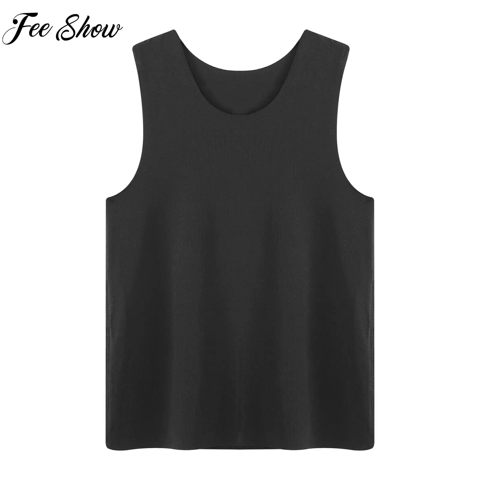 

Kids Boys Girls Sports Vest T-shirt Casual Solid Color Breathable Seamless Sleeveless Tank Top for Workout Exercise