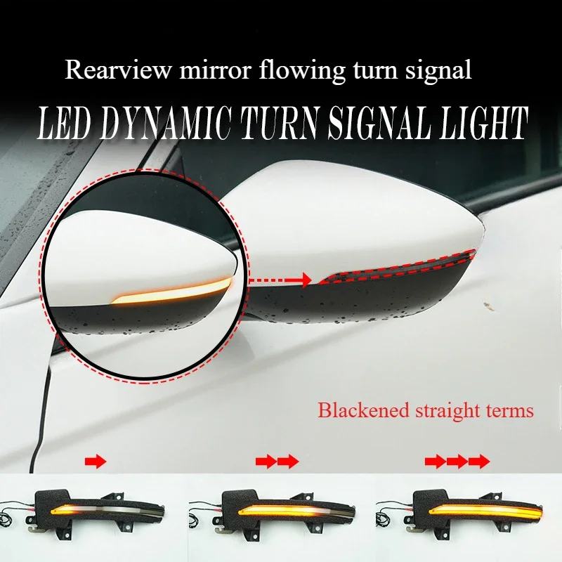 For Honda 11th generation Civic style rearview mirror yellow light flowing turn signal