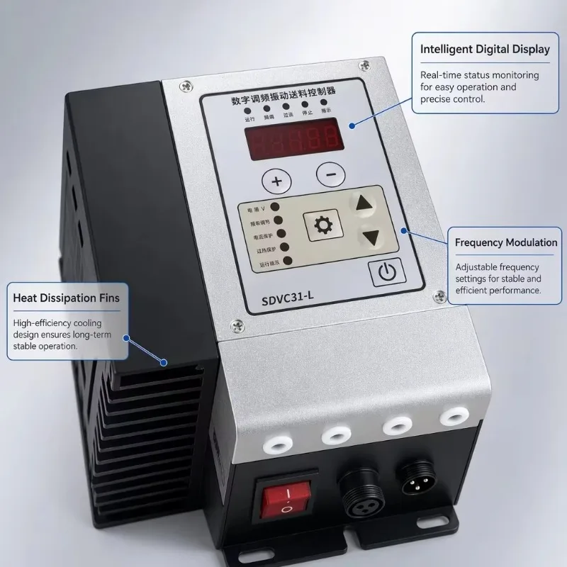 SDVC31-L Vibration Feeder Controller, Digital Variable Frequency Speed Regulator with PLC Signal Interface