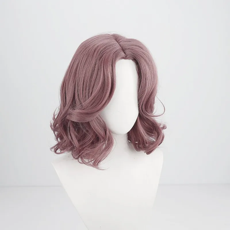 Game Melina Cosplay Wig Adult Women Short Curly Heat Resistant Synthetic Hair Role Play Wigs Halloween Props Accessories