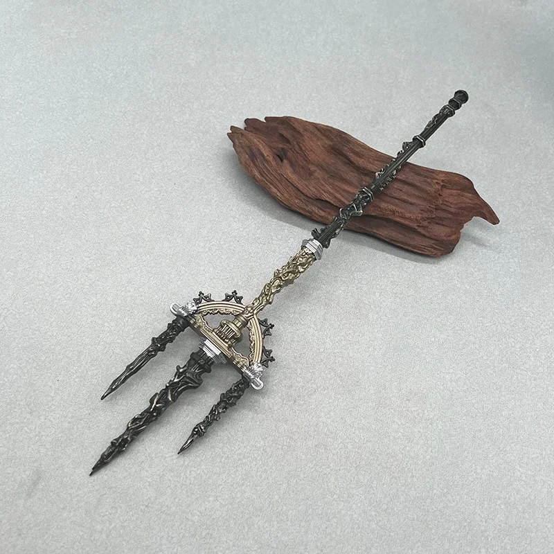 30cm Metal Trident Mohg, Lord of Blood ER Game Replica Weapon Model Kolekcjonerskie dekoracje na biurko 1:6 Figurka akcji Akcesorium