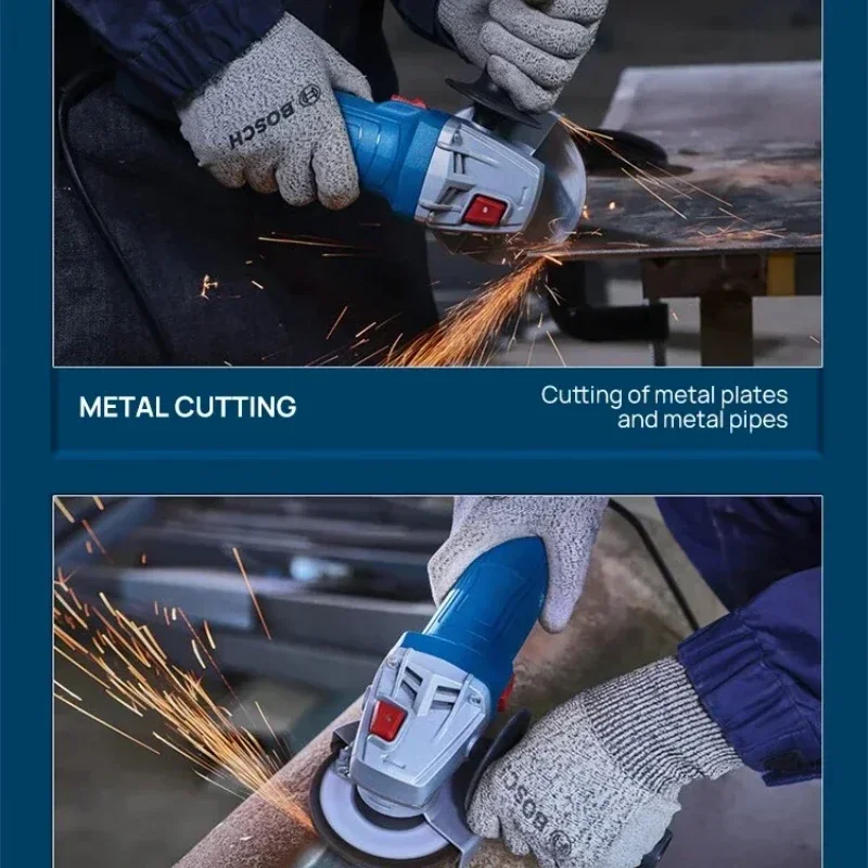 Bosch GWS800 Professional Angle Grinder Durable Motor for Regular Metalwork, Masonry and Home Remodeling Tasks