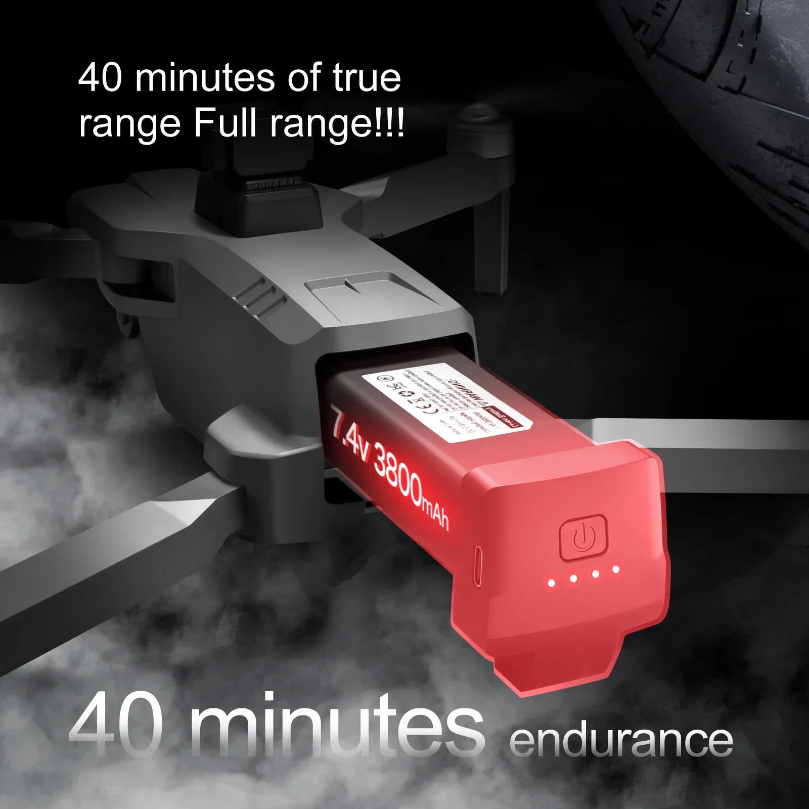 

S155 Drone Battery 7.4V 3800mAh For S155 Mini Drone Battery RC Quadcopter Spare Original Battery Accessories Parts