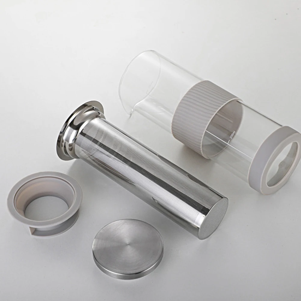 Airtight Cold Brew Coffee Maker & Tea Infuser - 800ml Glass Carafe Pitcher for Iced Coffee Brewing,Glass Coffee Pot-A70Z