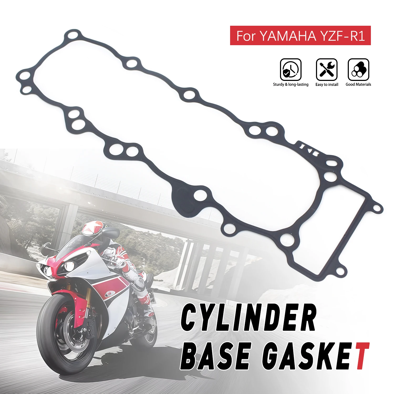 For Yamaha YZF-R1 YZF R1 YZFR1 2009 2010 2011 2012 2013 2014 Motorcycle Engine Cylinder Base Gasket Accessories 14B-11351-00-00