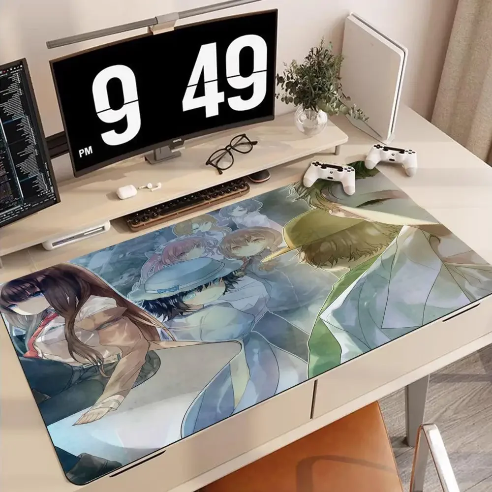 Anime Steins Gate Mousepad New Rubber Mouse Durable Desktop Mousepad Size for Game Keyboard Pad for Gamer