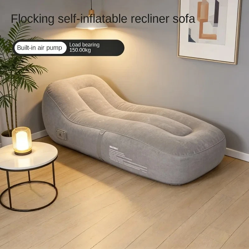 Outdoor Leisure Self Inflating Sofa Lounge Chair, Portable, With Electric Air Pump, Foldable Waterproof Design for Home/Camping