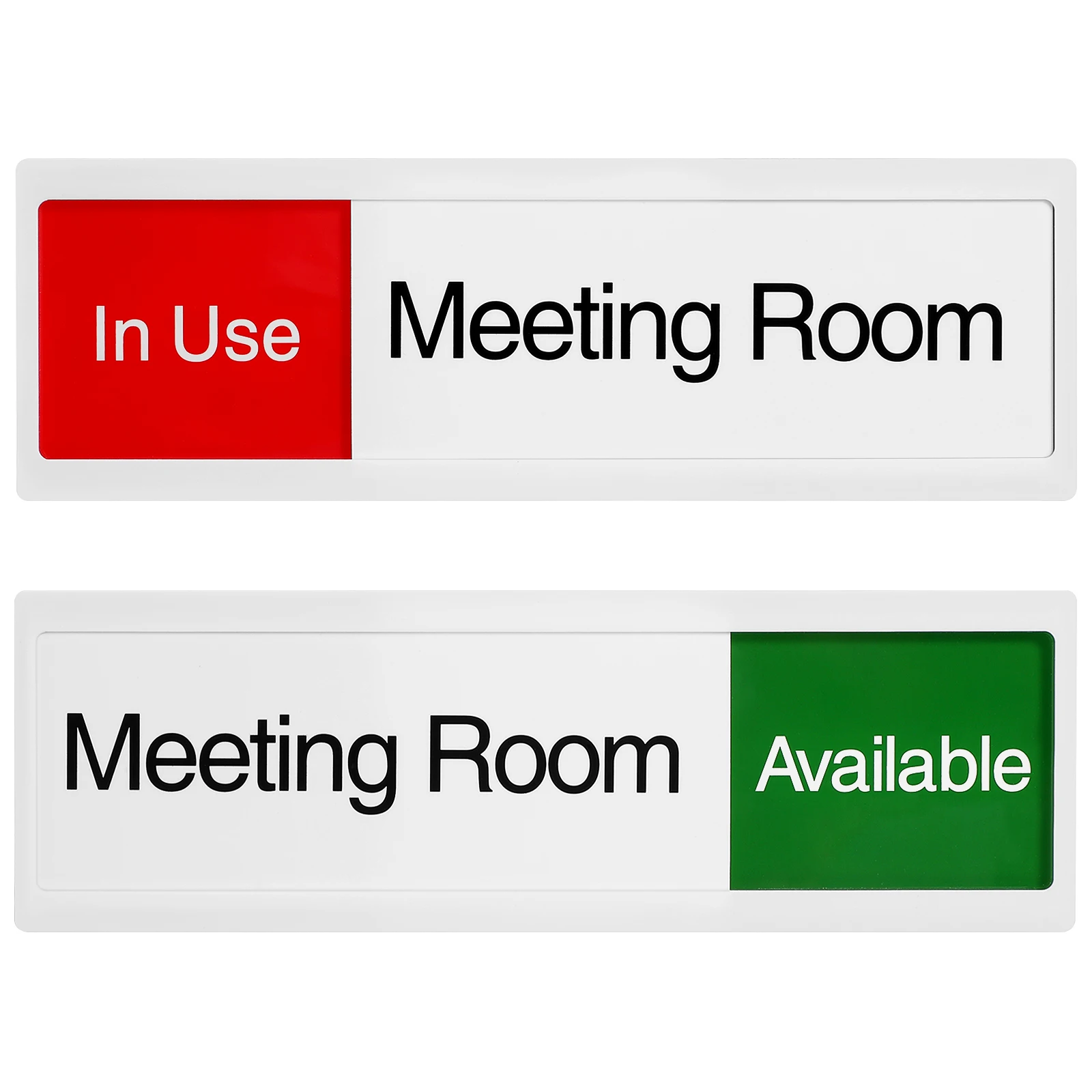 Privacy Door Indicator White Acrylic Slider Office Status Switch Sign Waterproof Tear Resistant Do Not Disturb Meeting In
