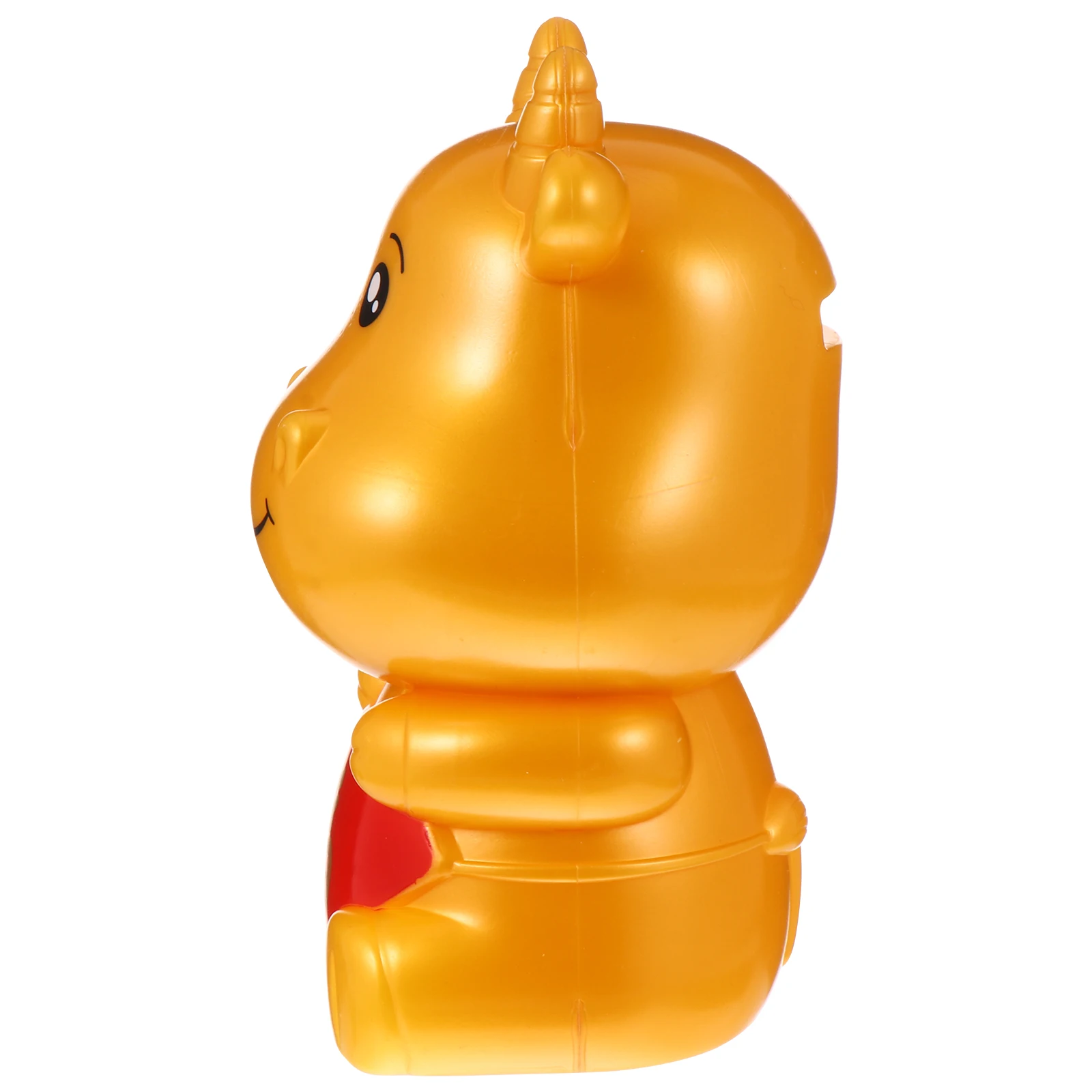 

Golden Cow Saving Pot Desktop Ornament Plastic Bull Piggy Bank Cow Shape Coin Container Mascot Money Pot Cartoon Ox Adornment