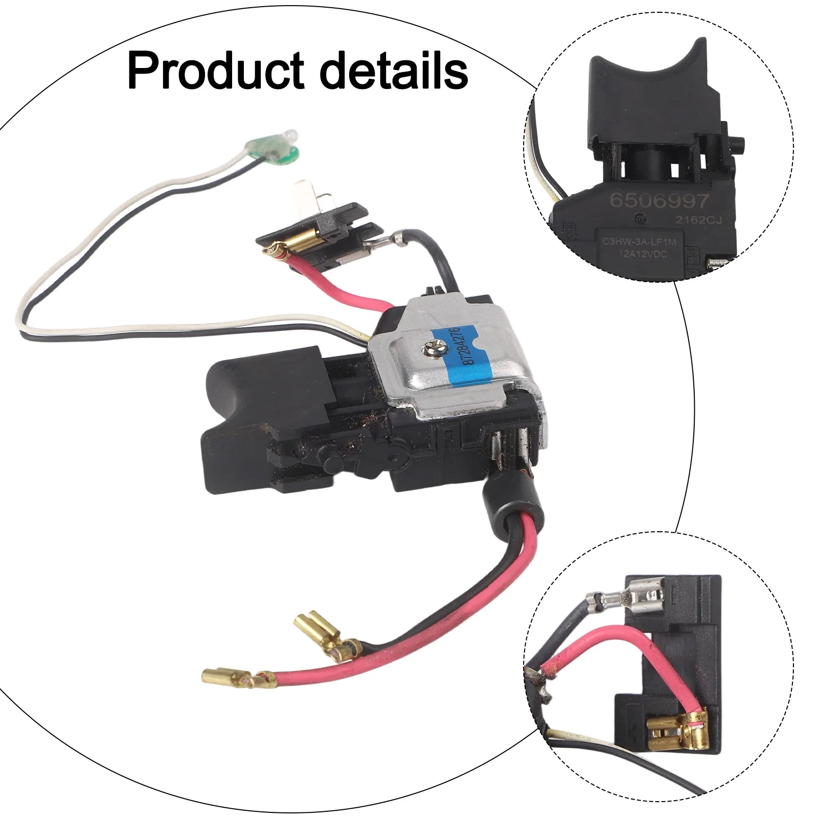 Drilling Replacement Switch 10.8 Volt Switch for versatile Application Brand New Unused Compatible With Multiple Models