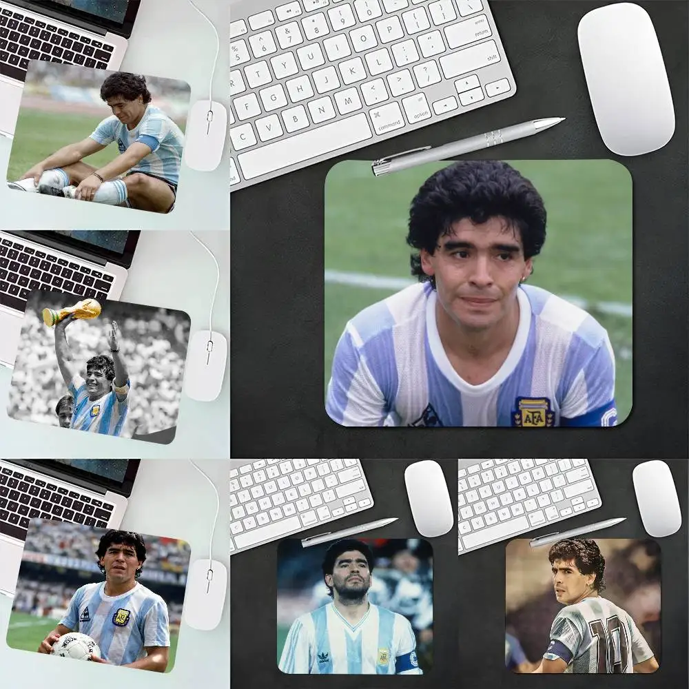 Alfombrilla pequeña para teclado Diego Armando Maradona, cojín para ordenador portátil, alfombrilla antideslizante para escritorio, 1 ud.