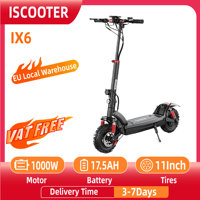 iScooter iX6 EScooters 1000W Powerful Motor 48V17.5Ah Battery NFC Start eScooter Multifunctional LCD Instrument Electric Scooter