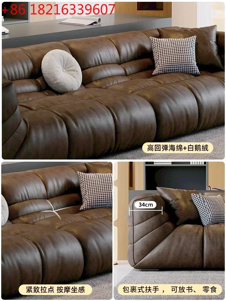 

TAO Simple First Layer Cowhide Living Room Home Small Apartment - Cotton