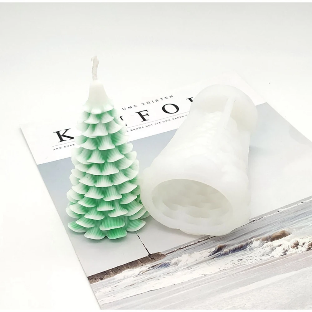 

Cedar Christmas Tree Aromatherapy Candle Shaped Silicone Candle Silicone Mold Scented Making Tools 3D DIY Handmade Fragrance