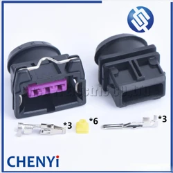 1 set 3 Pin waterproof wire harness cable sealed connector EFI male or female For EV1 fuel Injector Connector 443906233