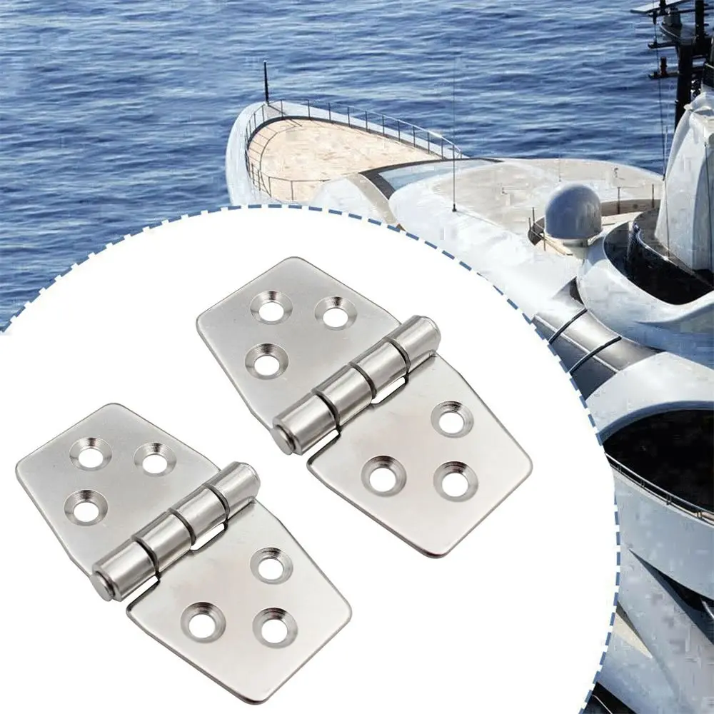 2Pcs Marine Butt Hinge Stainless Steel 180 Degree Flush Mount Hatch Hinge for Boat RV