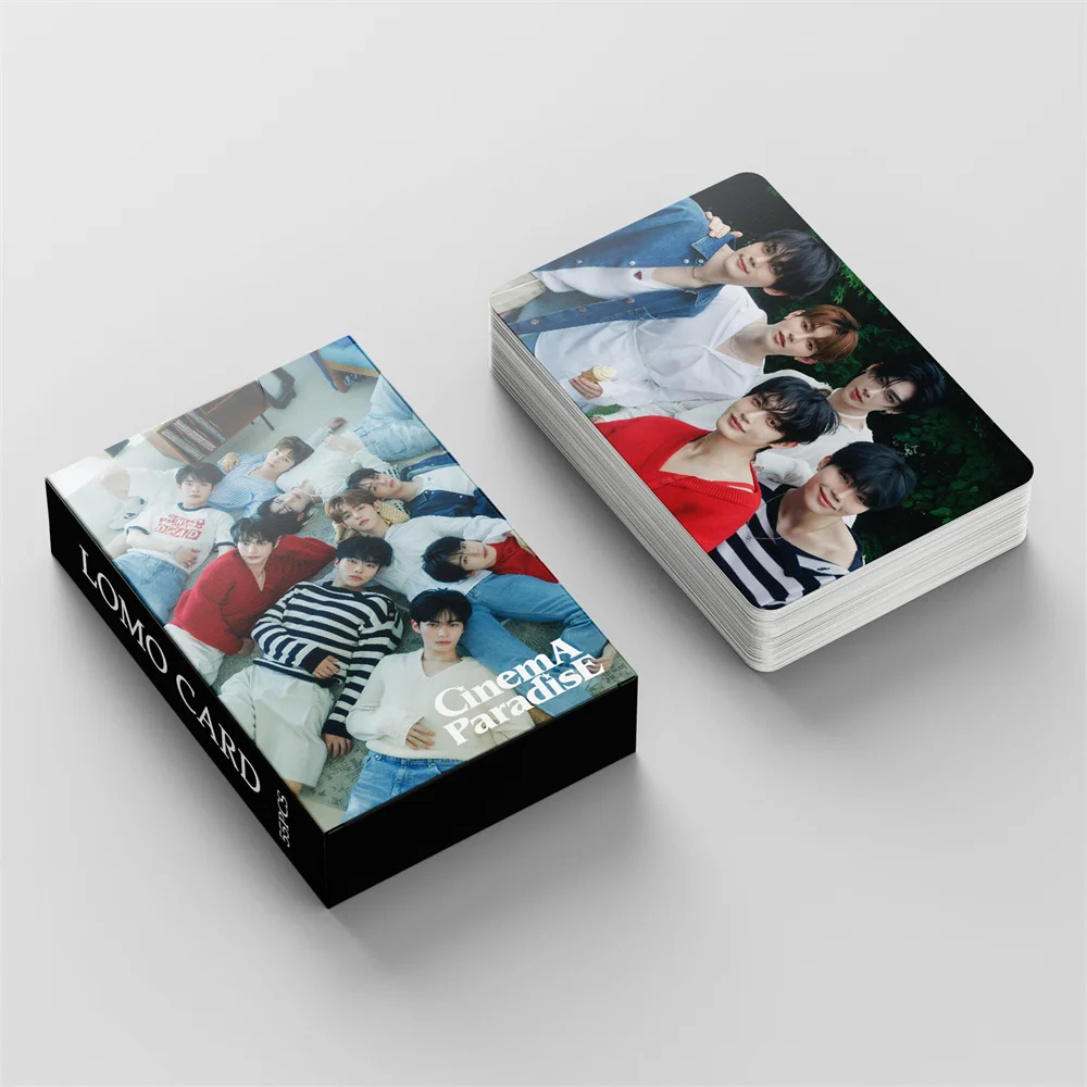 55Pcs/Set KPOP ZEROBASEONE Mini Album CINEMA PARADISE HD Photocards Double Sides LOMO Cards Zhanghao Ricky Fans Gift Collection