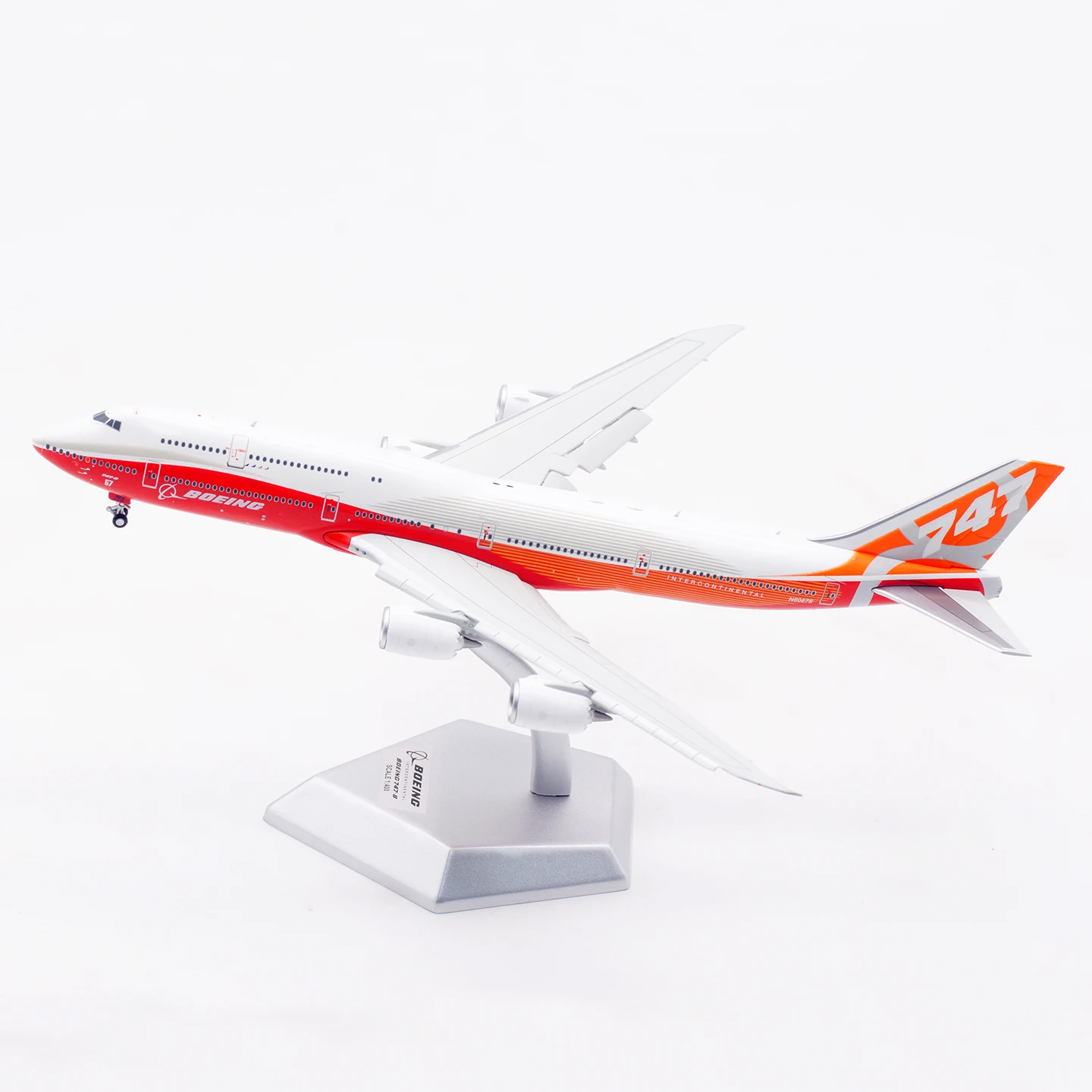 B631002F Model Samolotu Kolekcjonerskiego ze Stopu HX Model 1:400 Boeing B747-8 Sunrise 'House Color' Odlewany Model Samolotu N6067E Klapa Dół