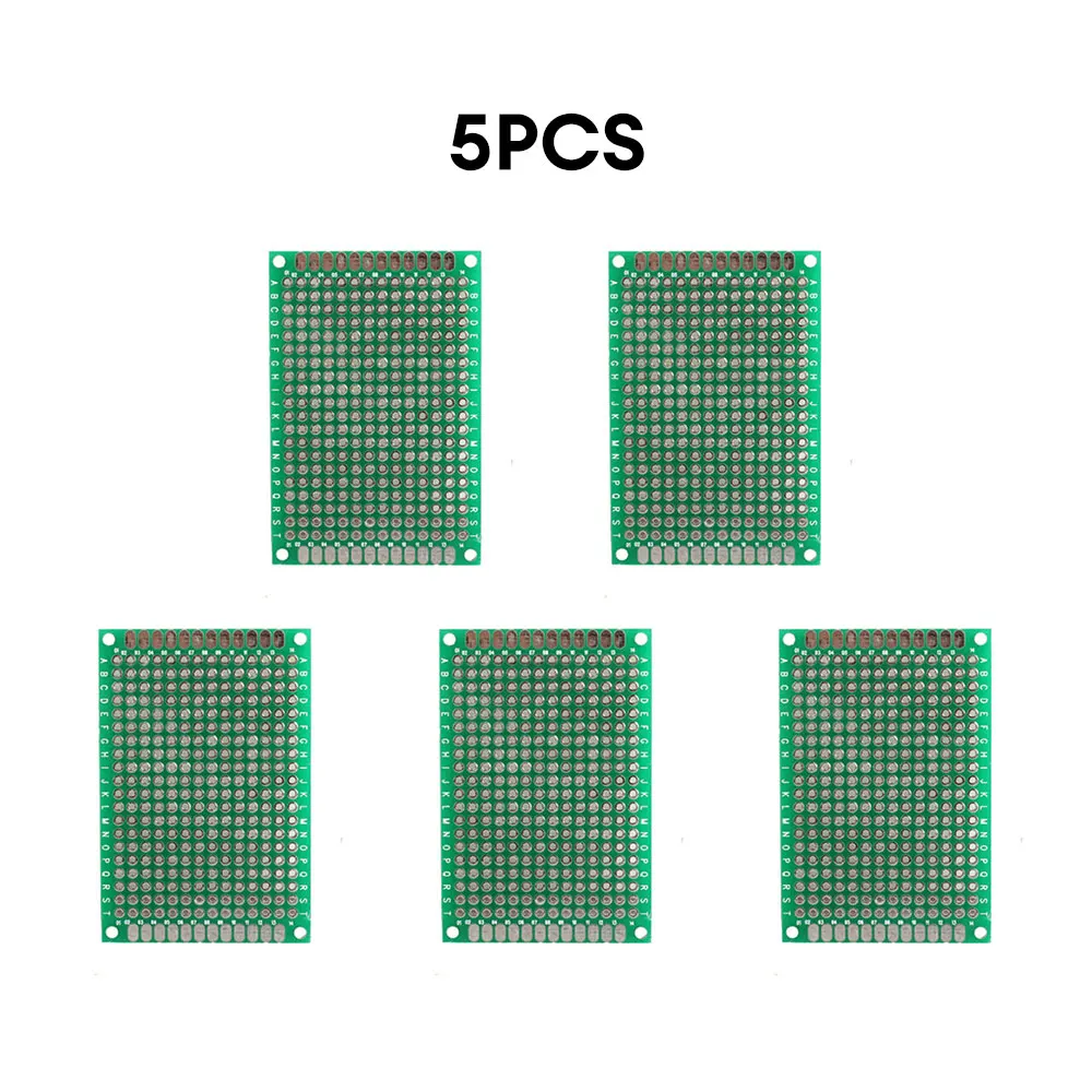 5PCS Double Sided PCB Universal Printed Circuit Board 4x6CM tin-plating Board DIY Breadboard Plate For Arduino