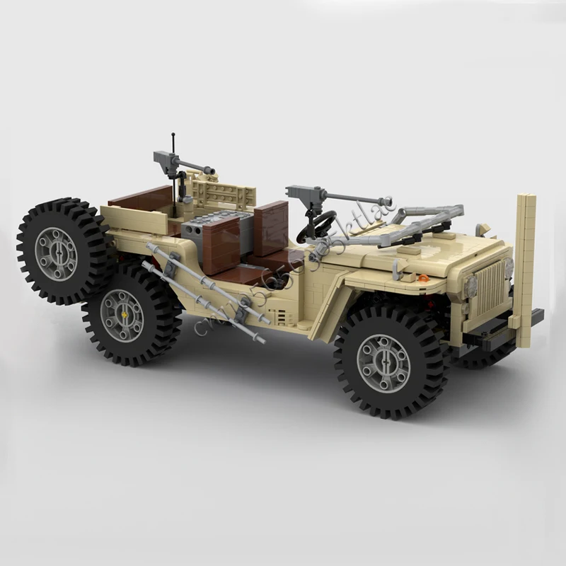 1049 Onderdelen Hot Selling MOC Jeep Model Modulaire DIY Set Bouwstenen Kinderen Montage Display Speelgoed Festival Verrassing Verjaardagscadeau