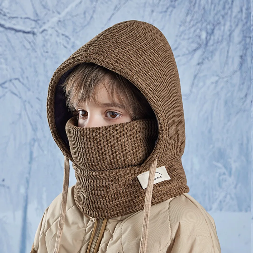 

Fashion Winter Balaclava Hat Warm Kids Ear Protection Cap Multi-function Thickned Pullover Hats