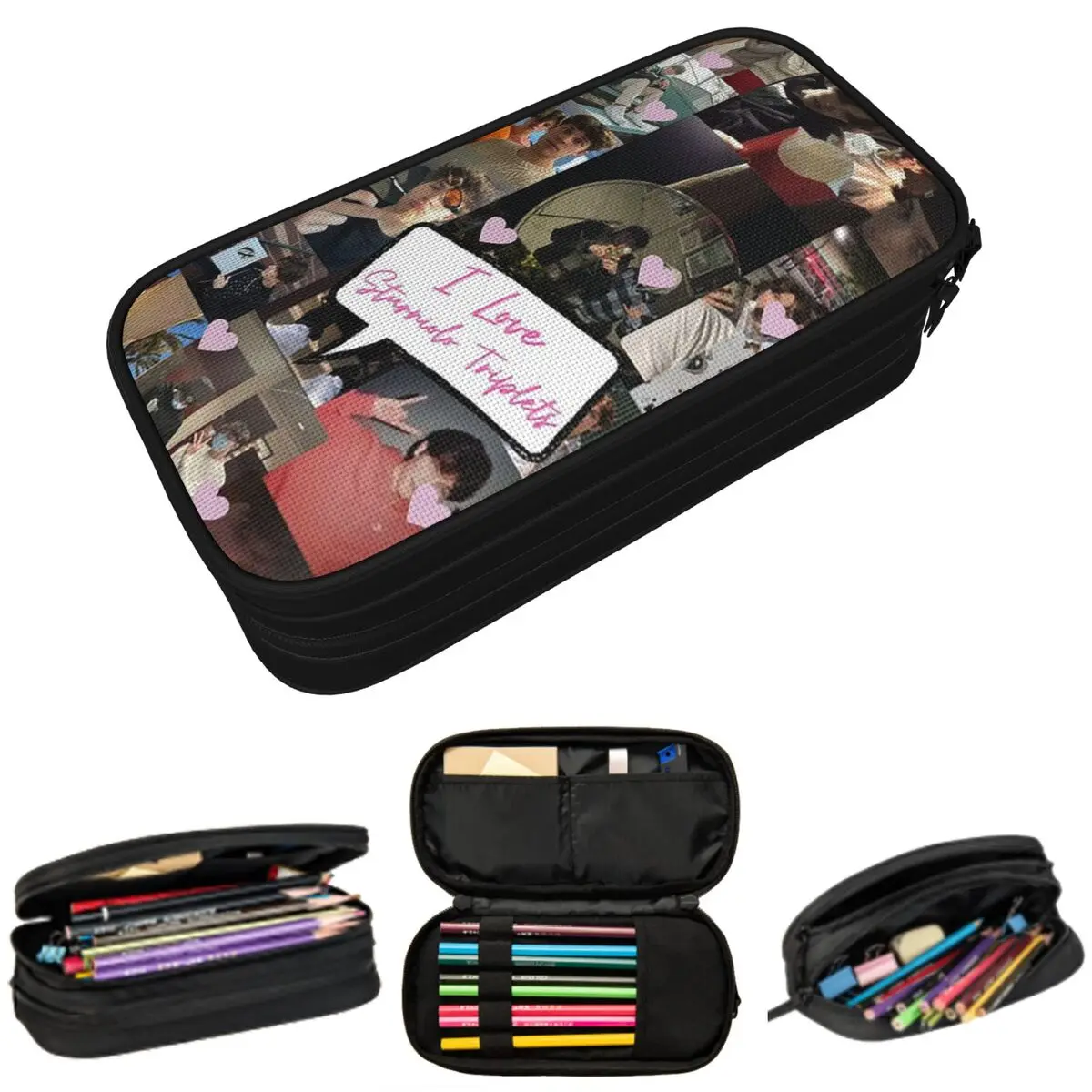 Sturniolo Triplets Leuke Collage Etuis Grote Opslag Pen Zakken Pen Box Potlood Etui Voor Jongens Meisjes Briefpapier School Kantoor