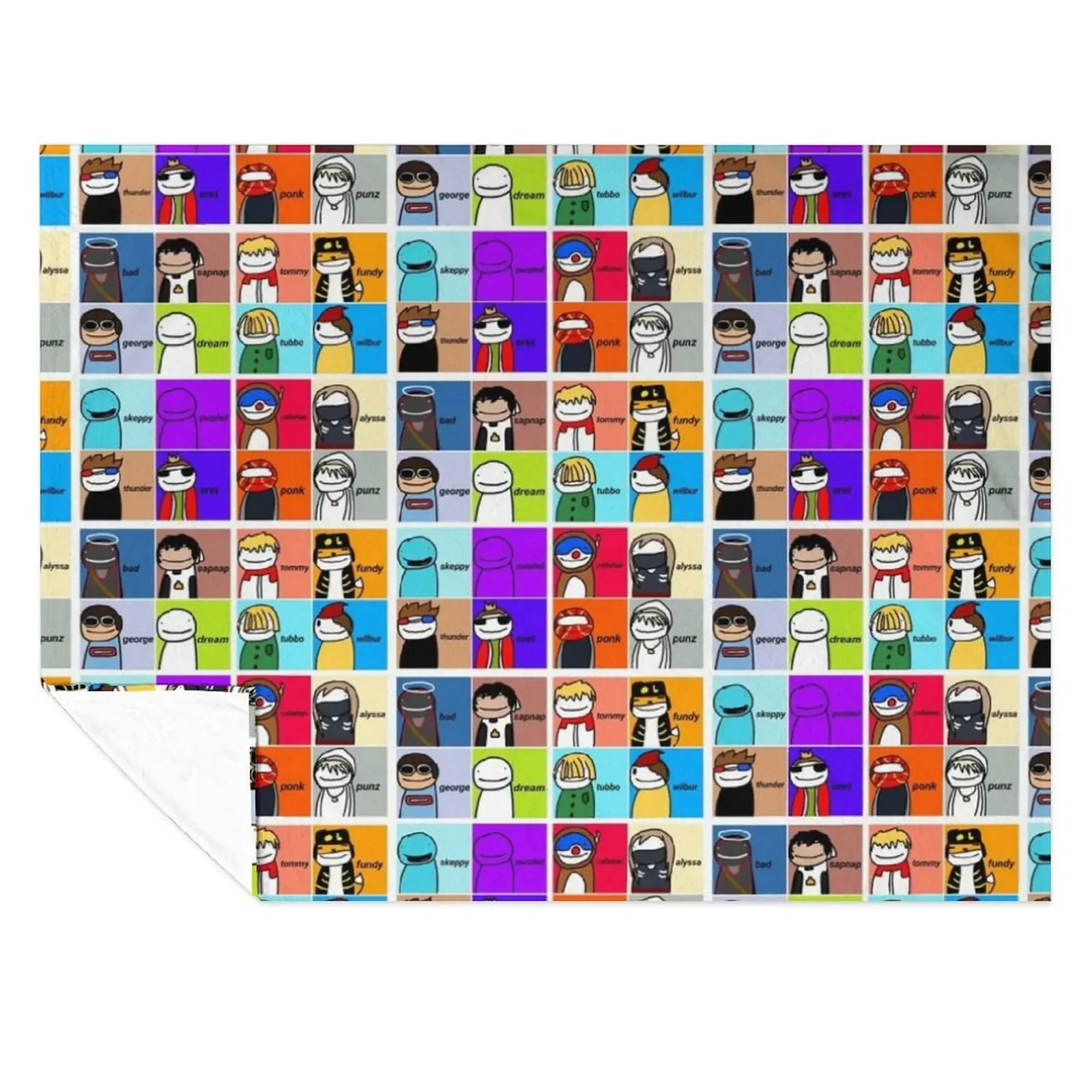 

Dream Smp Throw Blanket Cute Softest Hair Moving Blankets