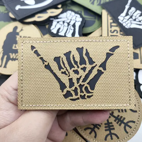 This is how WAY full helmet embroidered armband badge military stripes fastener hook and loop patch - Image 6