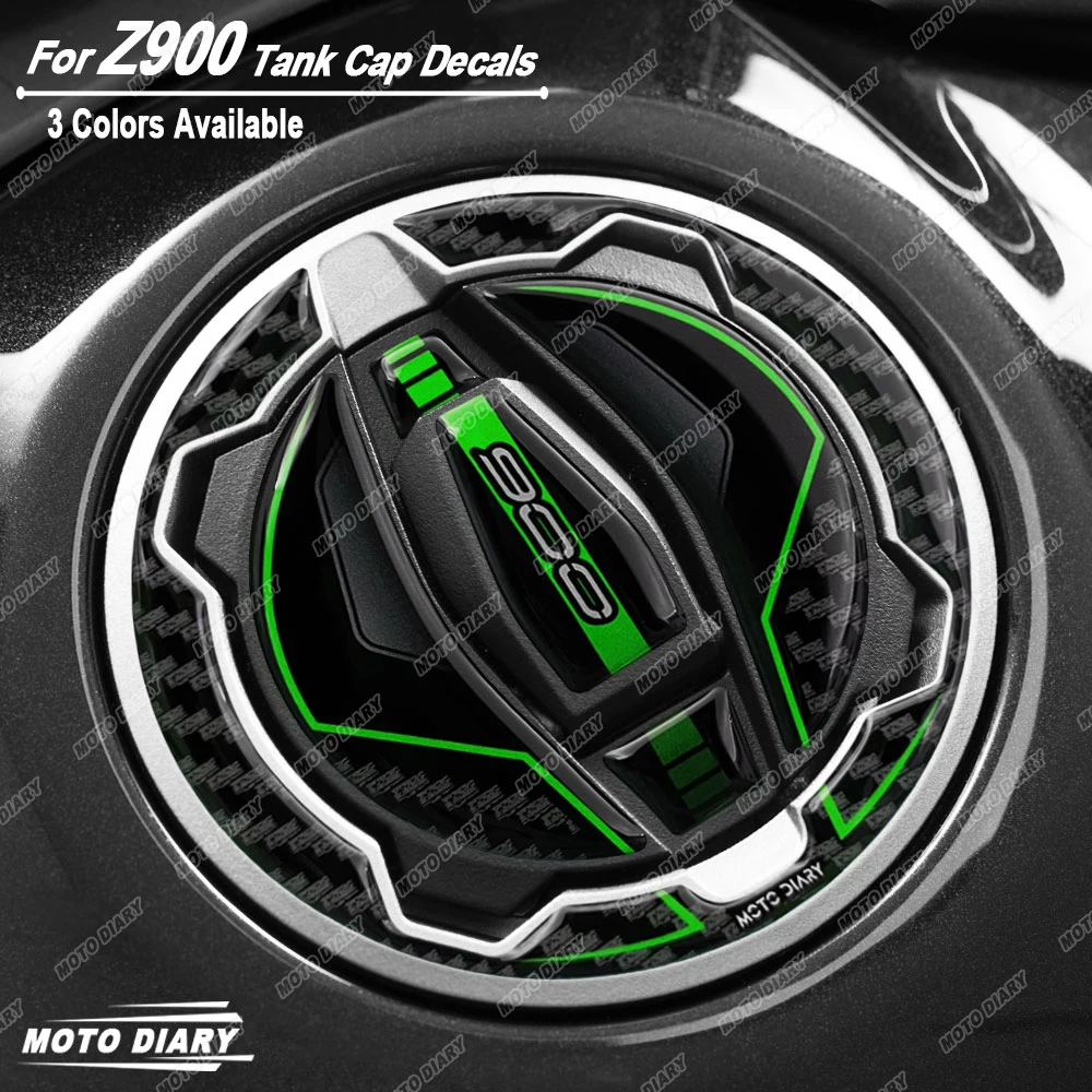 3D Motorcycle Fuel Tank Cap Sticker Gas Tank Protection Decals For Z900 Z 900 2023 2024 2025